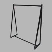 BLACK DURABLE STYLISH CLOTH HANGING RACK