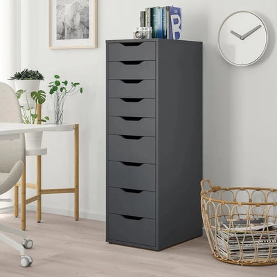BLACK LIAM 9 DRAWER UNIT