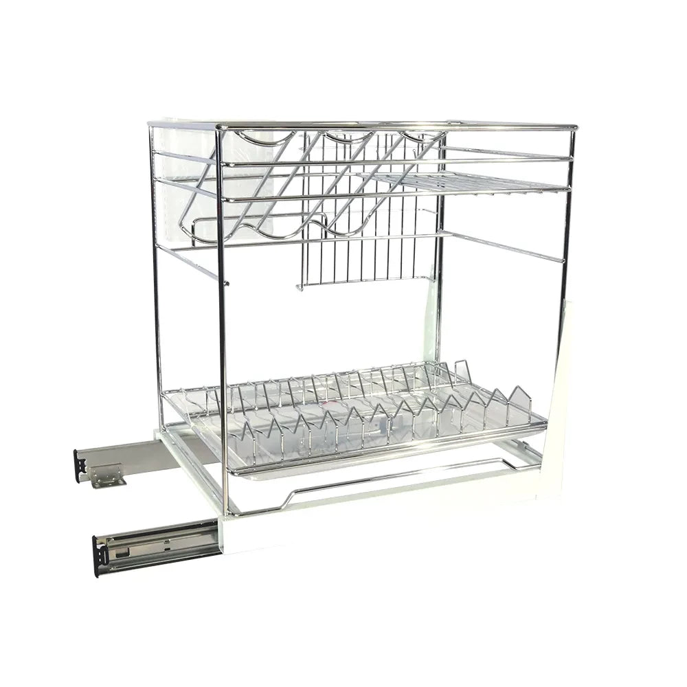 BOTTLE & DISH DRAWER BASKET