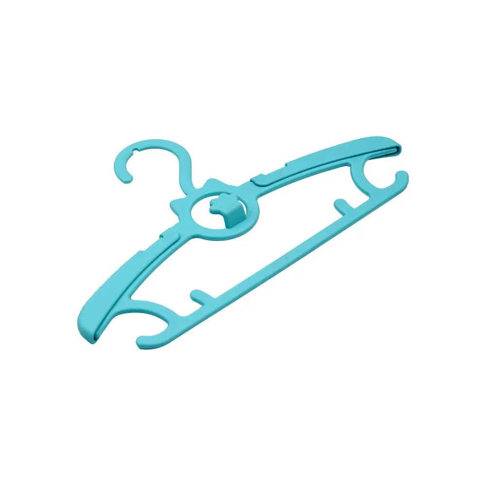 10-Piece Blue Plastic Clothes Hanger Set