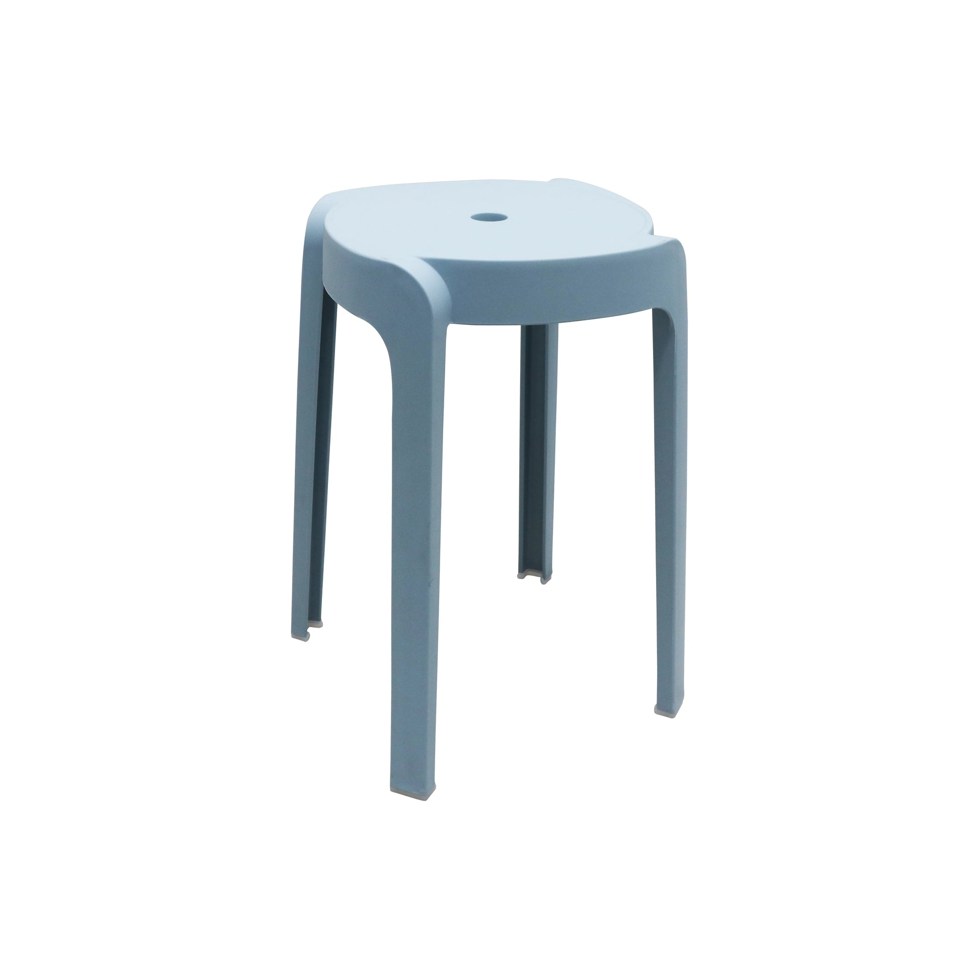 NORDIC STACKABLE HOUSEHOLD ROUND STOOL - BLUE