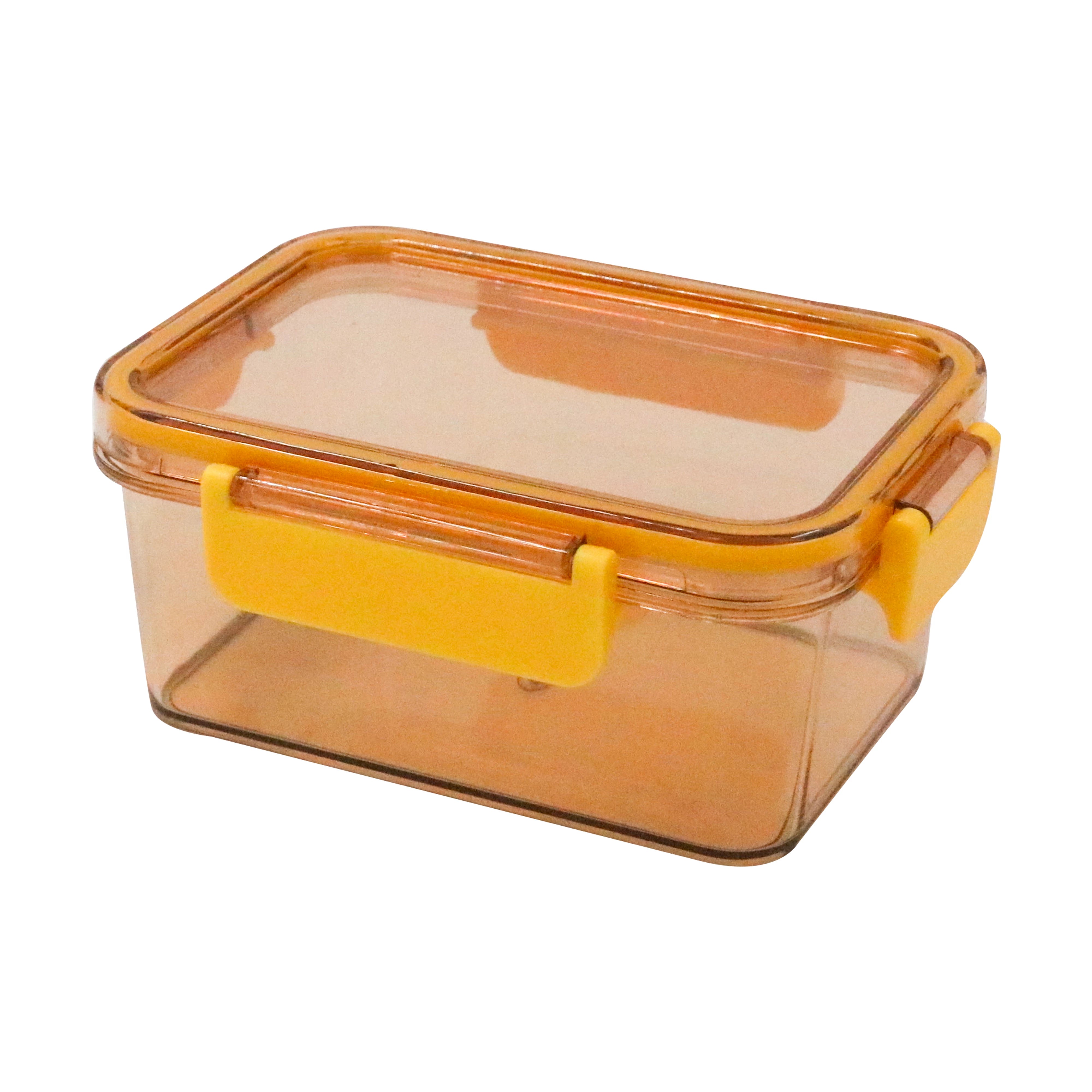 AIRTIGHT PLASTIC FOOD STORAGE BOX-ORANGE
