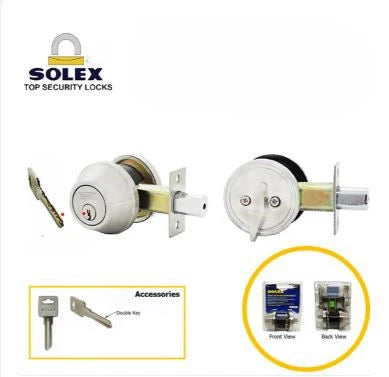 SOLEX HEAVY-DUTY CYLINDER DEADBOLT LOCK – HIGH SECURITY DOOR LOCK