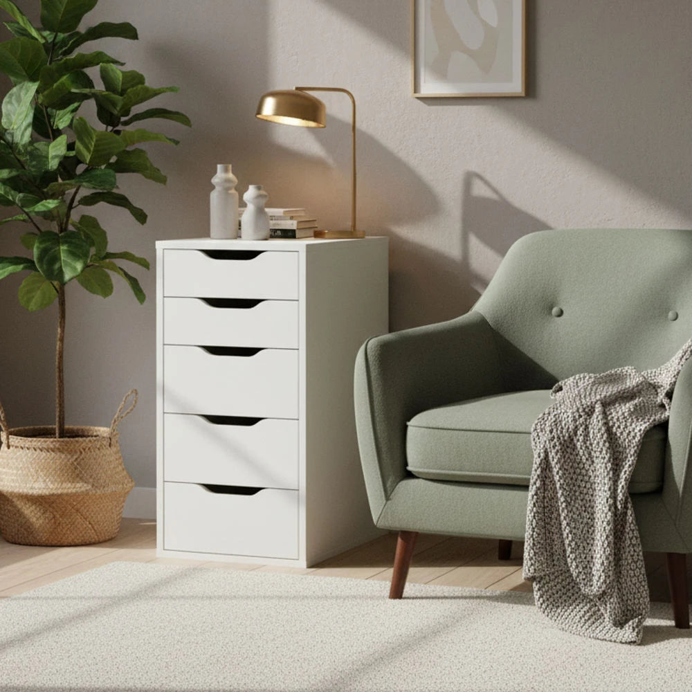 LIAM White Drawer Unit