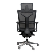 BLACK JACINDA HIGHBACK ERGONOMIC OFFICE CHAIR WITH FOOT REST