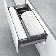 BOWLS AND PLATES THREE SIDES BASKET