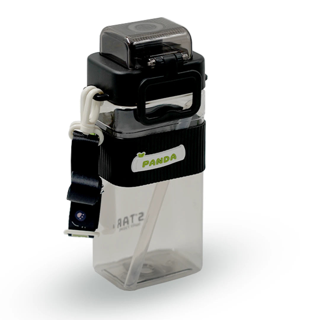 PANDAGRIP KIDS WATER BOTTLE - BLACK