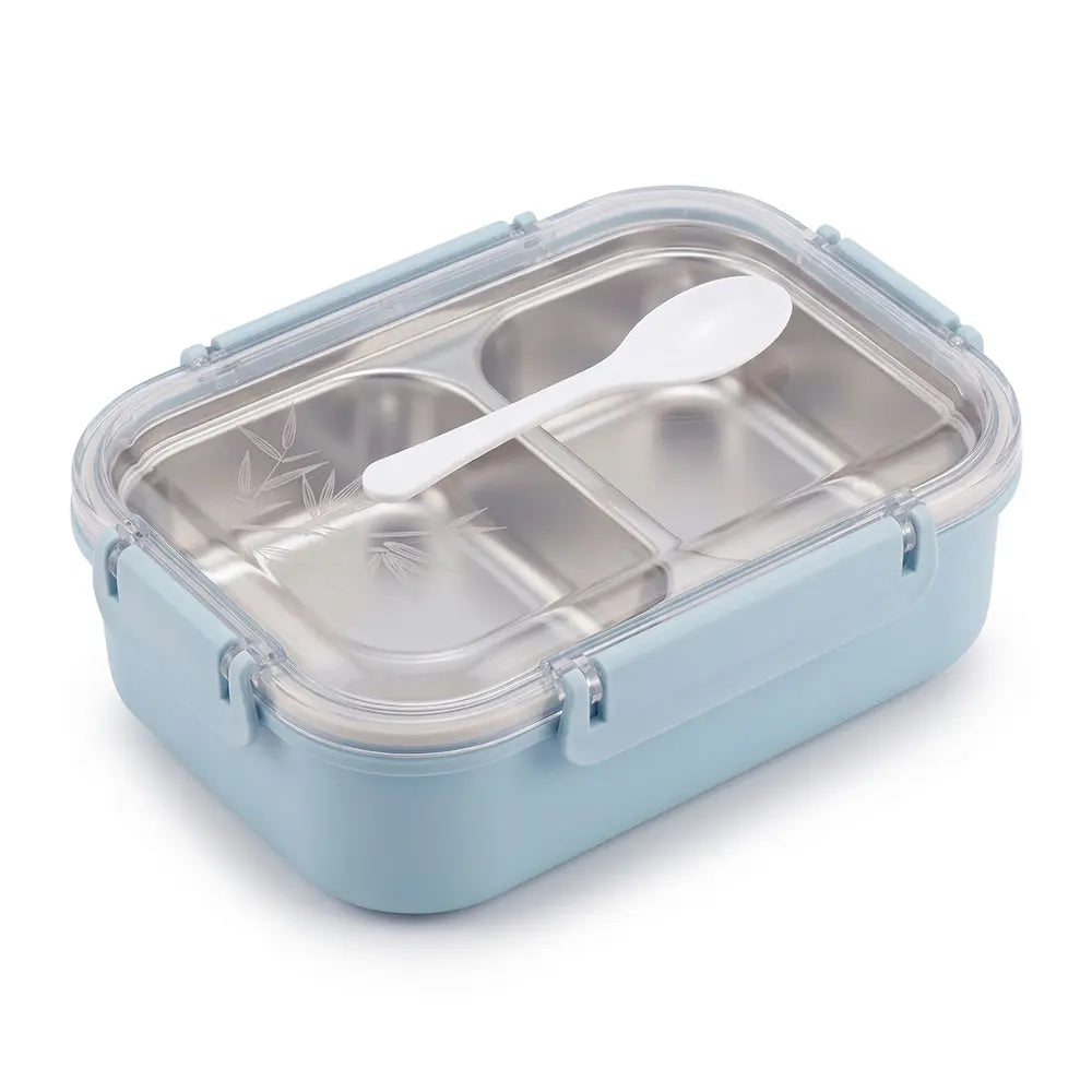 2-Compartment Stainless Steel Lunch Box