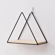 WALL SHELF TRAINGLE SHAPE BLACK