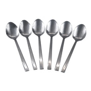 STAINLESS STEEL DINNER SPOON SET – 6 PIECES | ESSENTIAL TABLE SPOON CUTLERY | HIGH-QUALITY SPOON SET