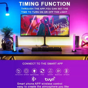 DIMMABLE DESKTOP RGB LED LIGHTS – SMART LIGHTING FOR GAMING & OFFICE