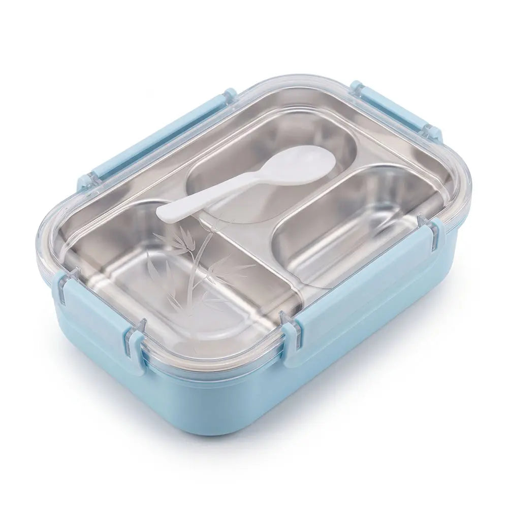 3-Compartment Stainless Steel Lunch Box