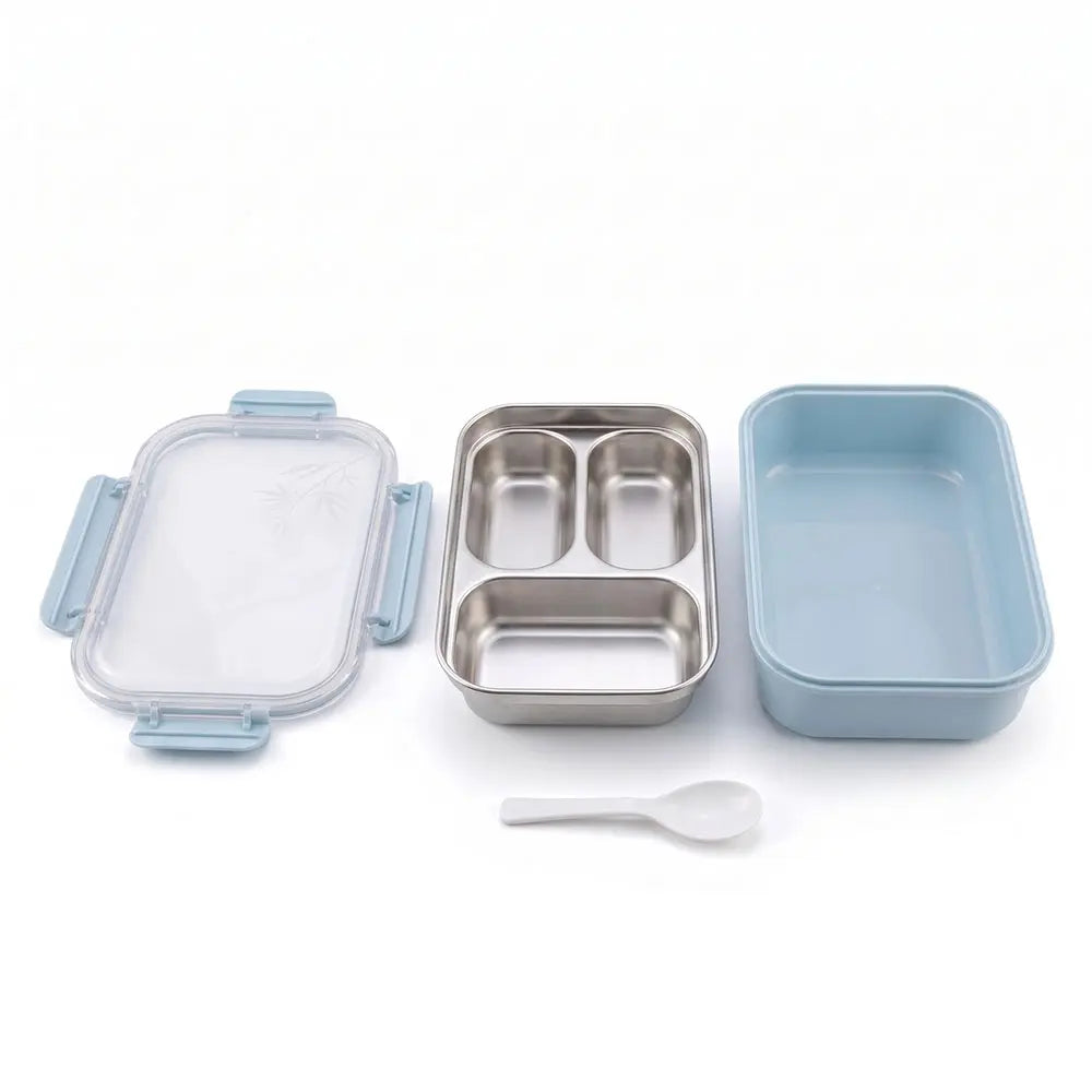 3-Compartment Stainless Steel Lunch Box