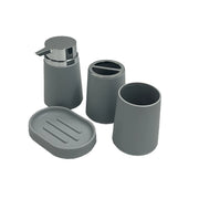 MODERN 4-PIECE BATHROOM ACCESSORIES SET