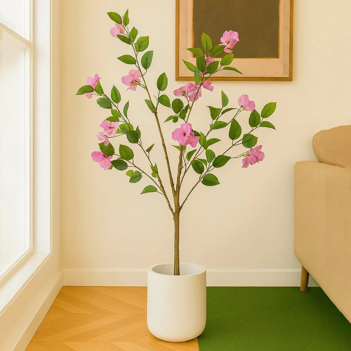 Artificial Bougainvillea Tree with Pot – Indoor Decoration Plant