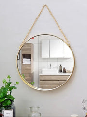 GOLDEN HANGING MIRROR BIG