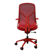 ERGONOMIC FLEX MOTION BACK MESH OFFICE CHAIR - RED