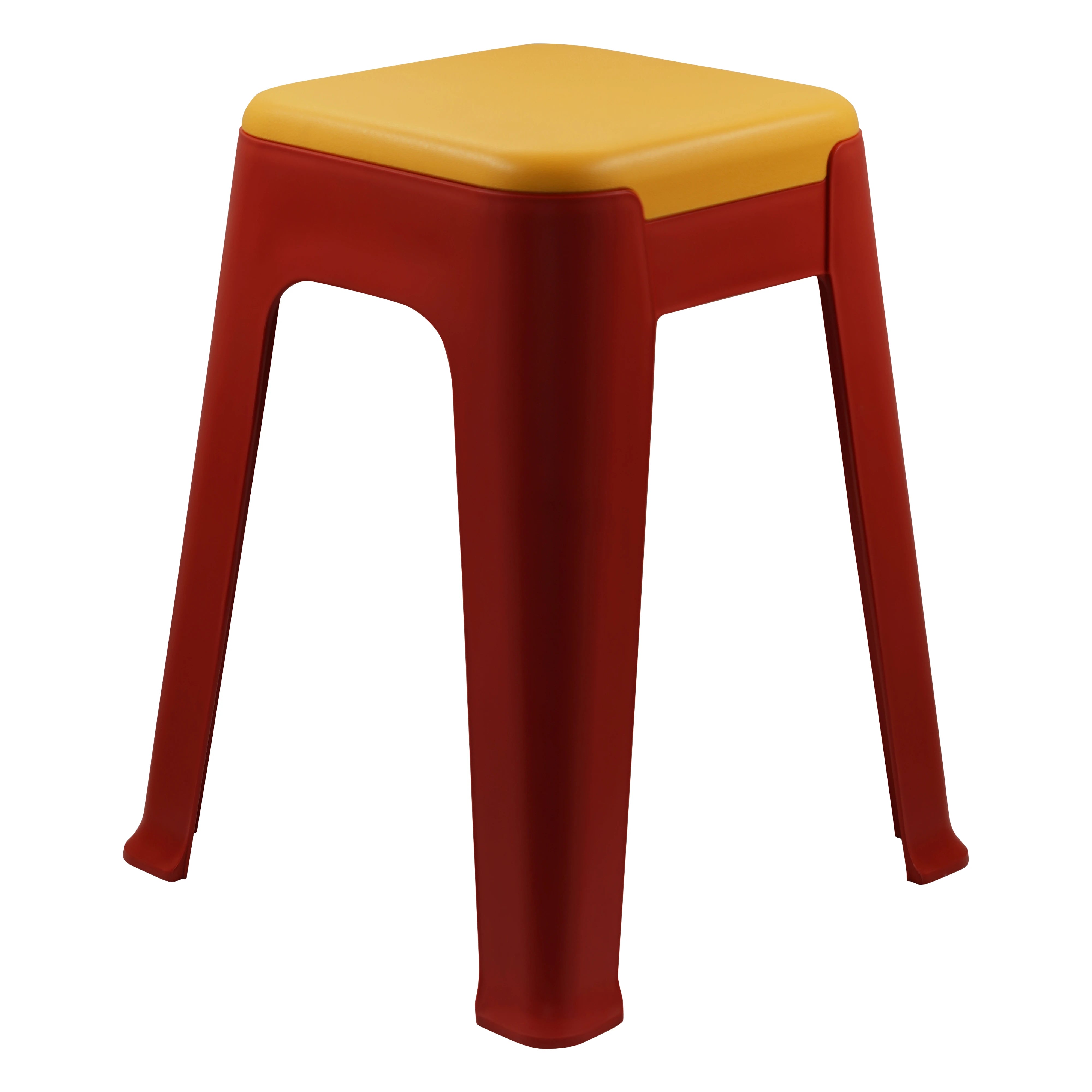MODIGRIP HIGH-STRENGTH MULTI-PURPOSE PLASTIC STOOL - RED