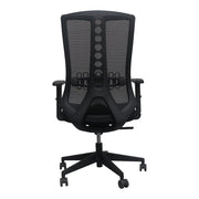 BLACK VULCANO ERGONOMIC OFFICE CHAIR