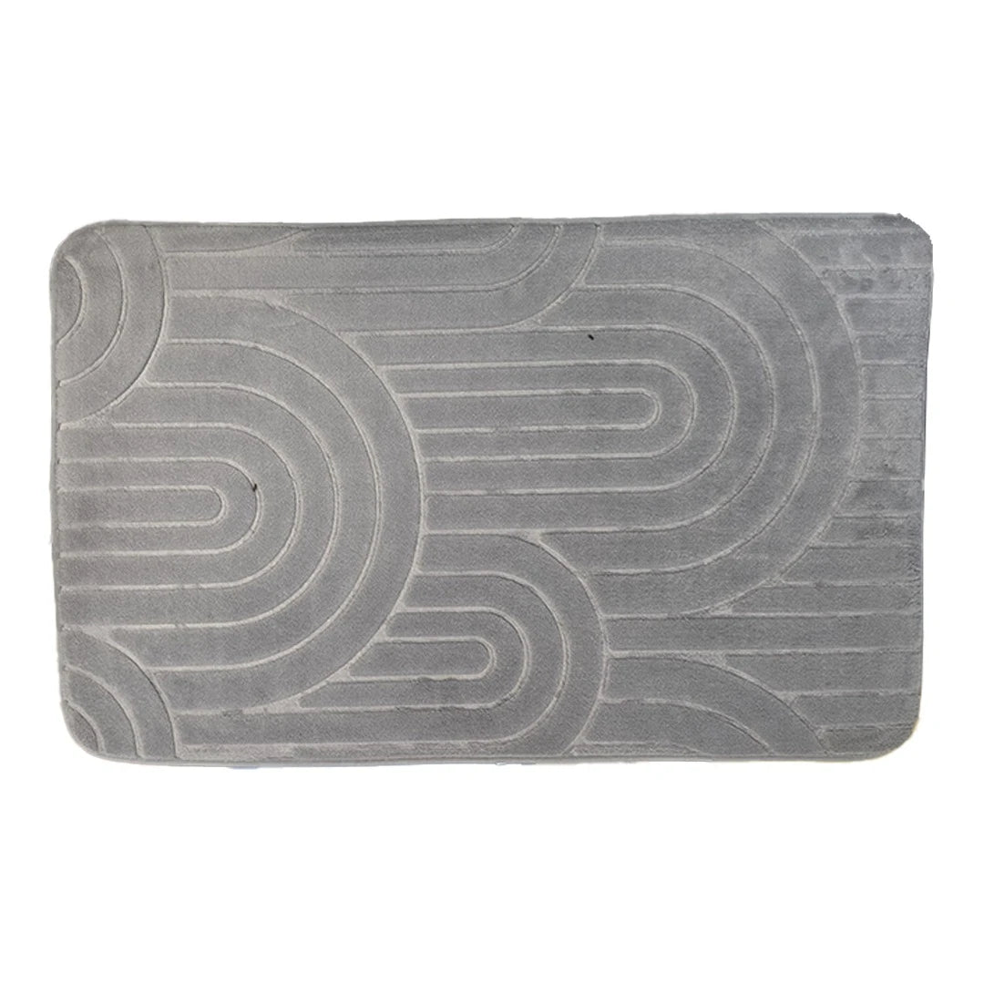 SOFT ARC TEXTURED BATH RUG / SOFT TOUCH ANTI-SLIP BATH MAT