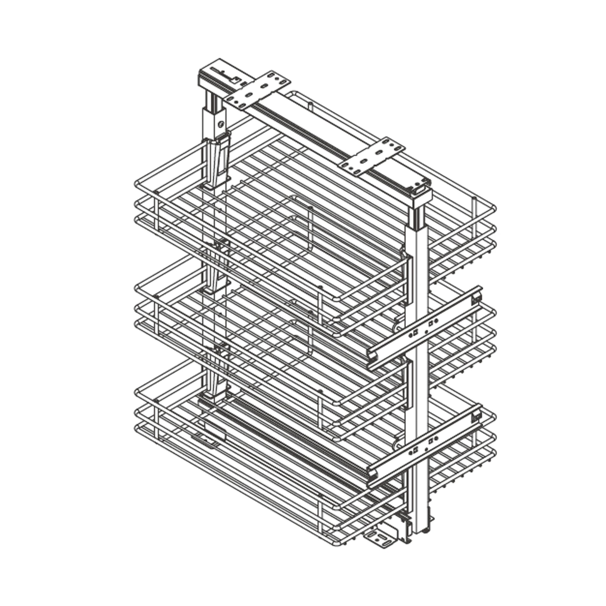 TRIPLE DRAWER BASKET