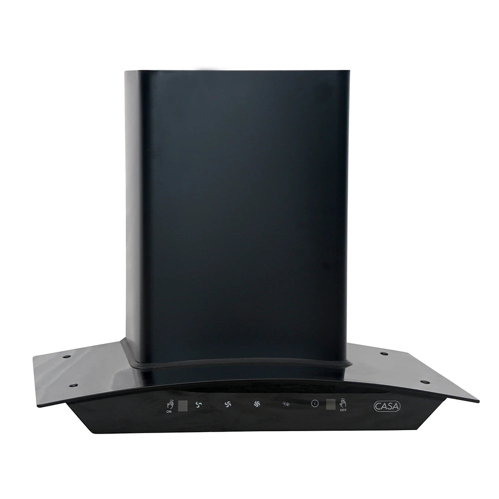 CASA AEROCURVE BLACK CHIMNEY COOKER HOOD