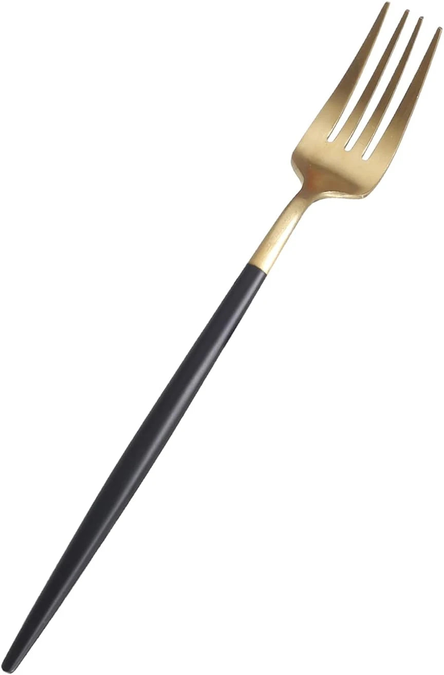 ELEGANT MATTE GOLD DINING CUTLERY SET