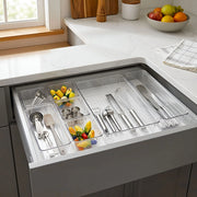 7-Piece Transparent Cabinet & Drawer Organizer Set