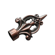 ELEGANT MAROON IRON CURTAIN END CAP