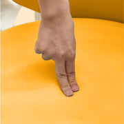 COMFORT BACKREST SOFT CUSHIONED DINING CHAIR - YELLOW