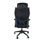 LuxePro Executive Swivel Office Chair with Lumbar Support and Headrest