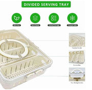 FOOD STORAGE CONTAINER WITH 4 COMPARTMENT