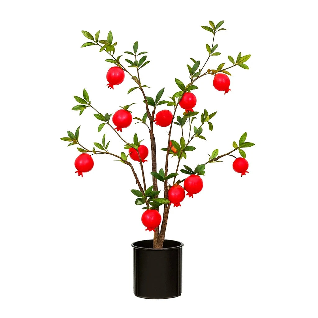 Artificial Pomegranate Tree in Decorative Pot – Indoor Decoration Plant