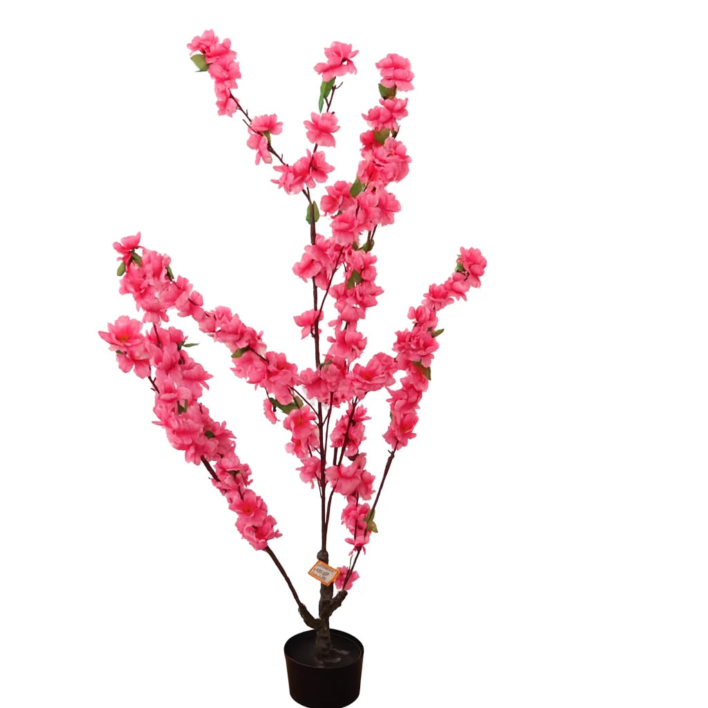 Artificial Pink Blossom Tree with Pot – Indoor Decoration Plant