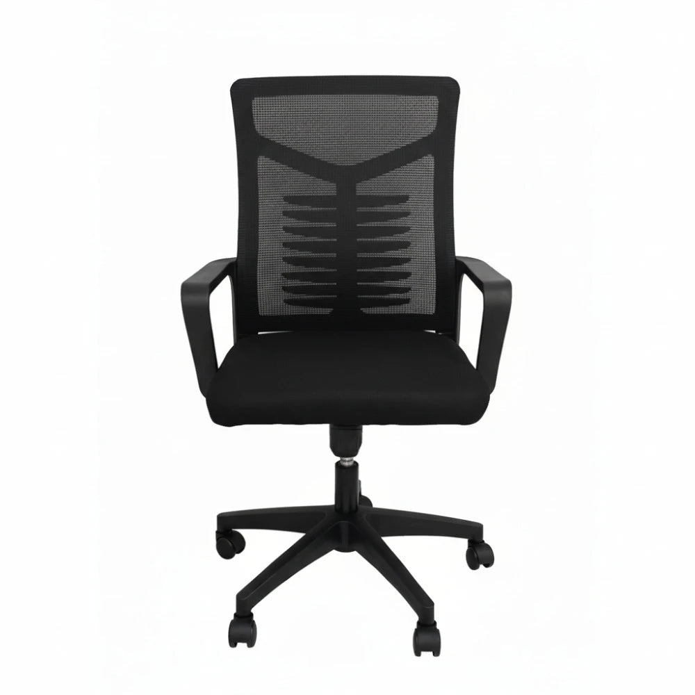 Modern Y-Back Mesh Swivel Office Chair with Armrests