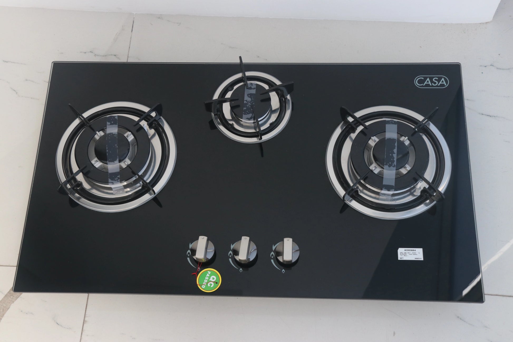 3-BURNER BLACKFLAME GAS HOB