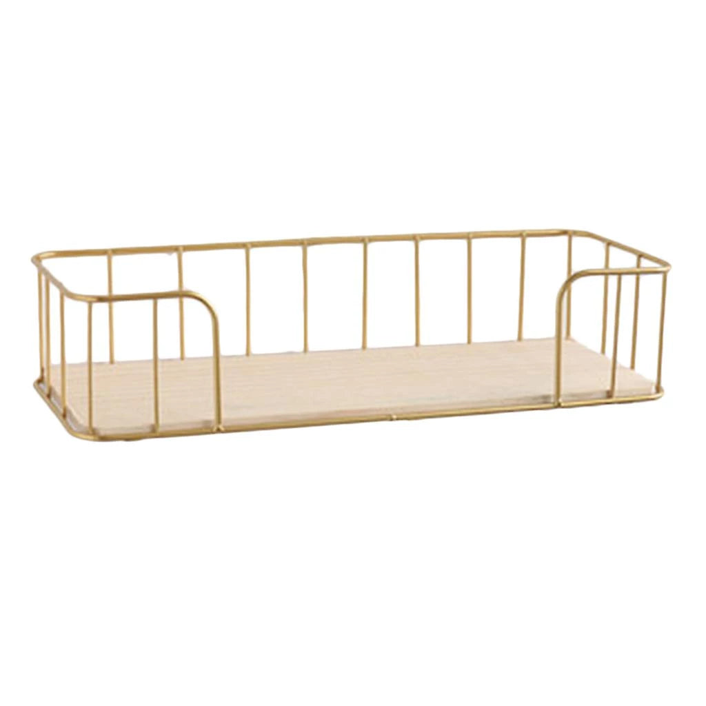 SMALL - WALL SHELF RECTANGLE SHAPE GOLD