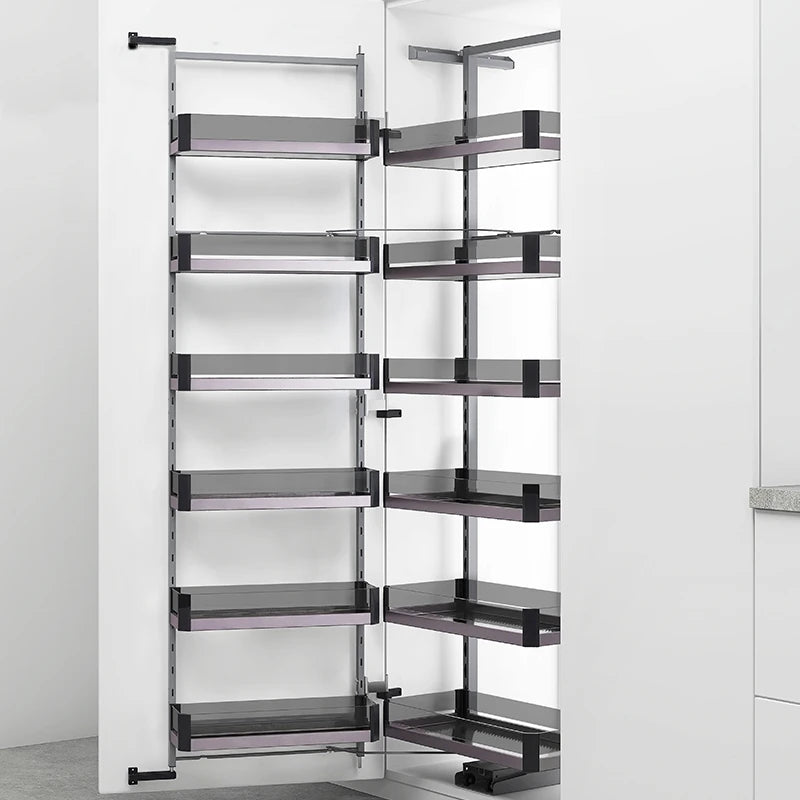 STAINLESS STEEL MULTITIER CORNER BASKET