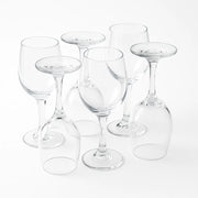 Modern Crystal Wine Glasses – 6 Pieces Transparent Drinkware Set
