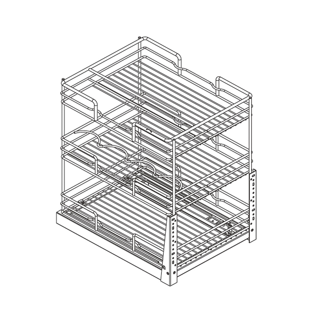 TRIPLE DRAWER BASKET