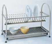 STAINLESS STEEL 2 LAYER PLATE AND DISH HOLDER