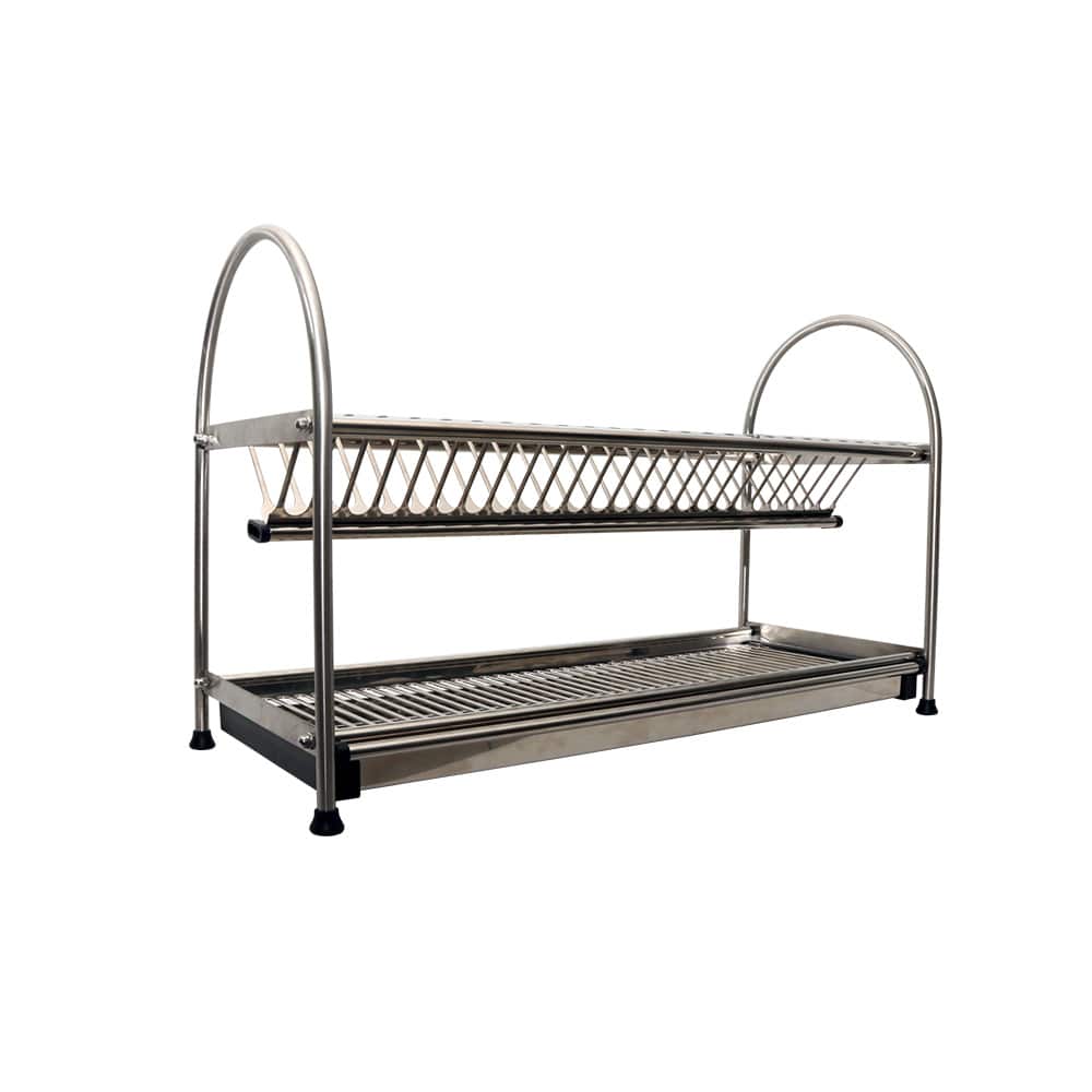 STAINLESS STEEL 2 LAYER PLATE AND DISH HOLDER