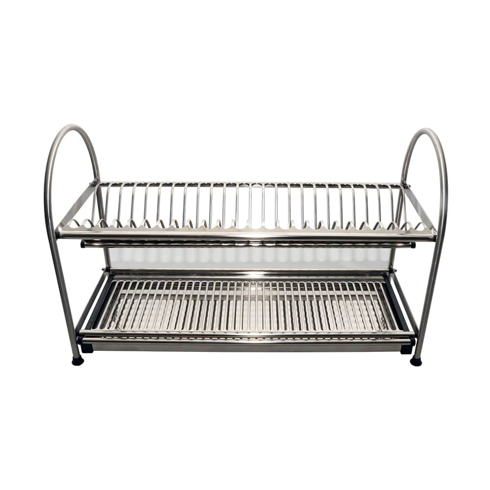 STAINLESS STEEL 2 LAYER PLATE AND DISH HOLDER