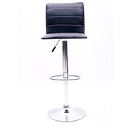 ERGONOMIC BAR STOOL WITH CHROME BASE
