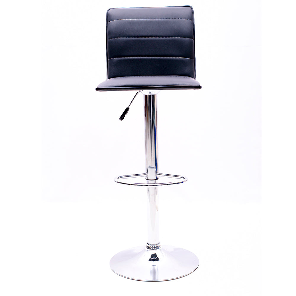 ERGONOMIC BAR STOOL WITH CHROME BASE