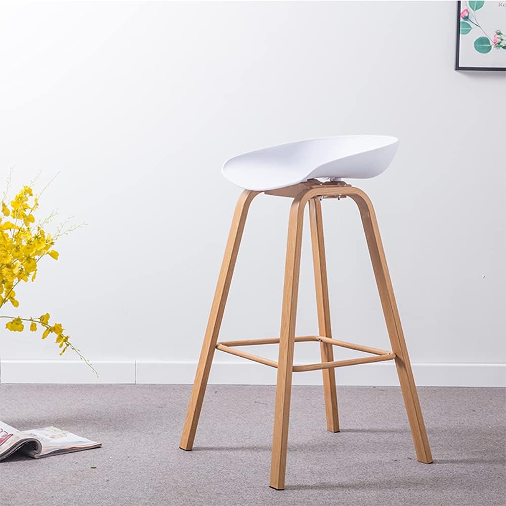 EQUINOX WHITE COUNTER BAR STOOL WITH LOW BACK