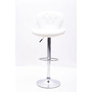 CONTEMPORARY WHITE BAR STOOL