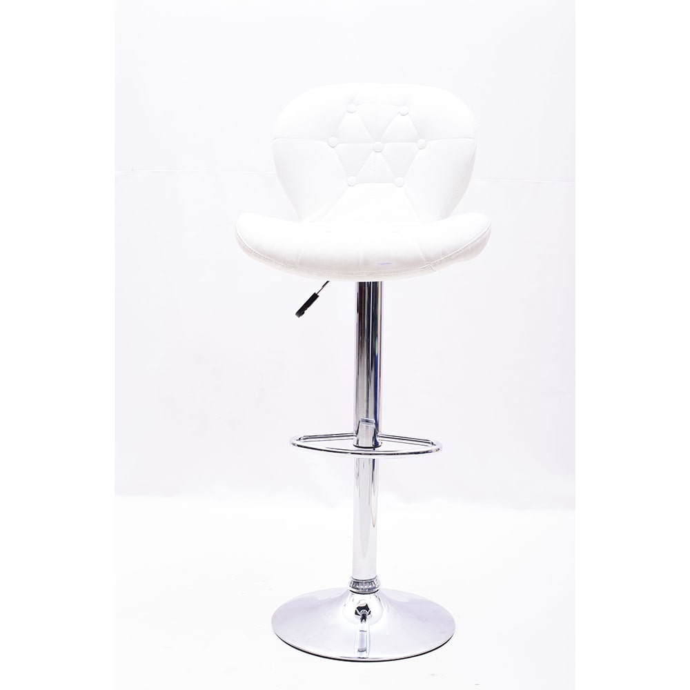CONTEMPORARY WHITE BAR STOOL