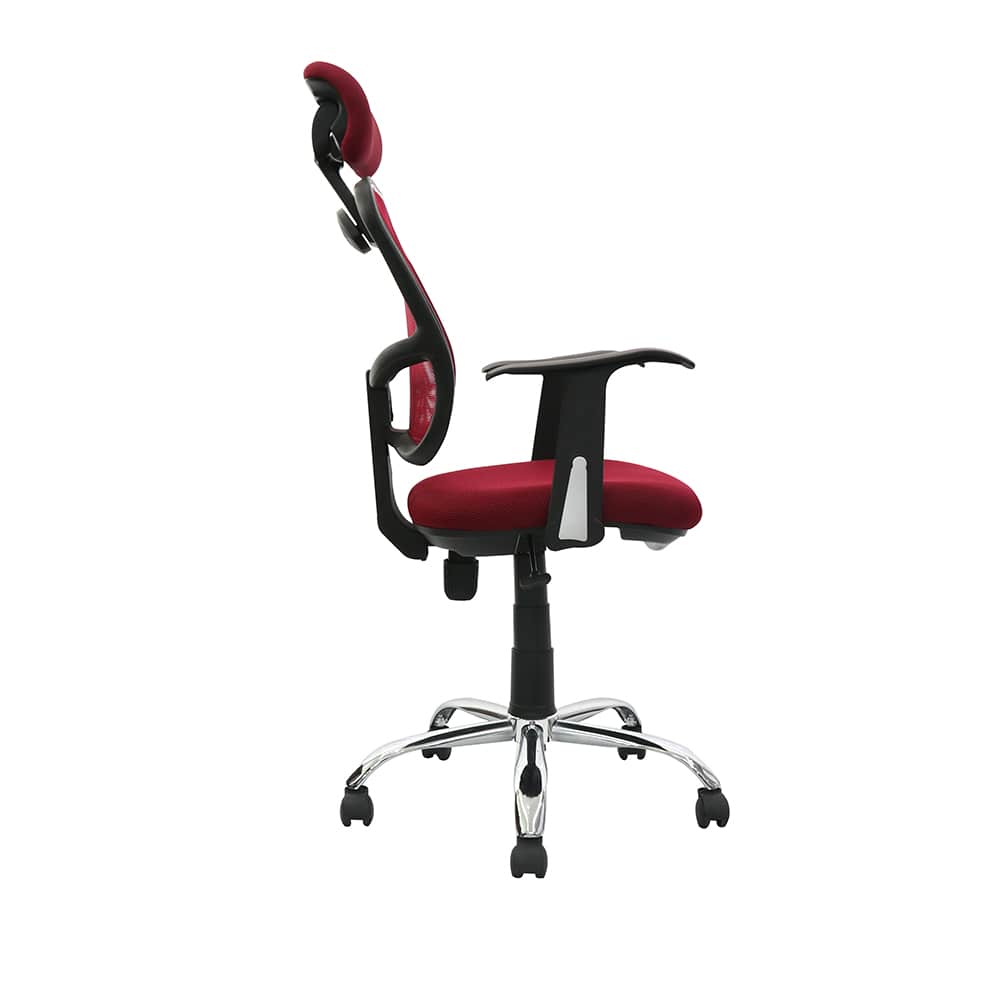 RED EXECUTIVE HIGHBACK OFFICE CHAIR WITH HEADREST