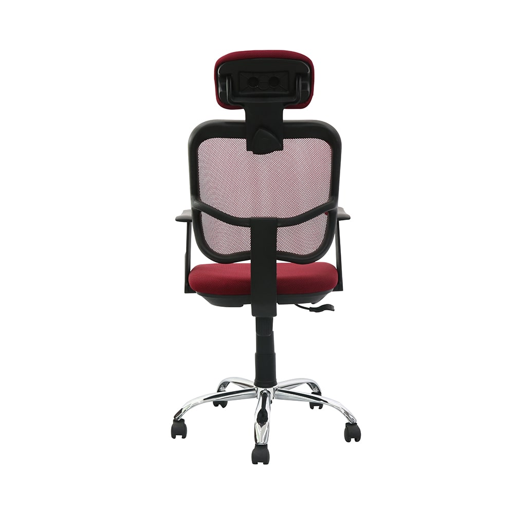 RED EXECUTIVE HIGHBACK OFFICE CHAIR WITH HEADREST